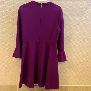 Kate spade bell sleeve cocktail dress with side slit pockets .
